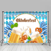 Blau Flagge Oktoberfest Deutsch Festival Hintergrund